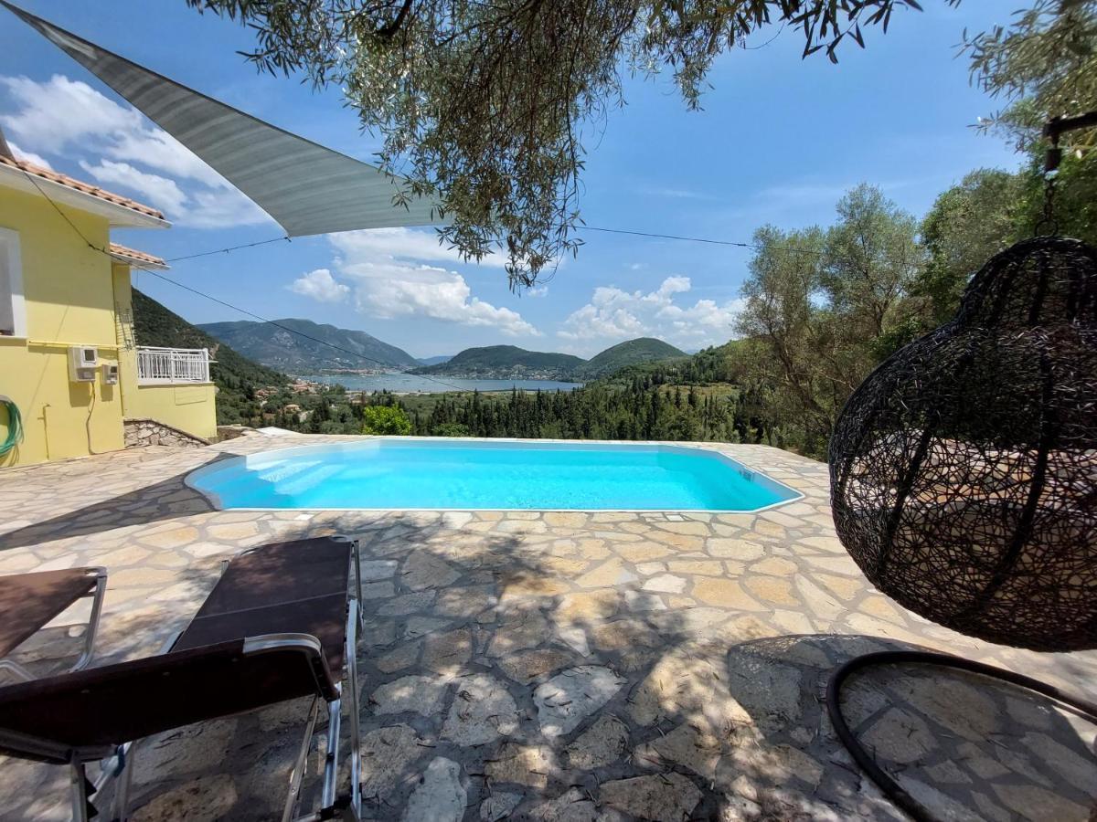 Villa Sunrise With Stunning Views And Private Pool Katokhorion  Ngoại thất bức ảnh